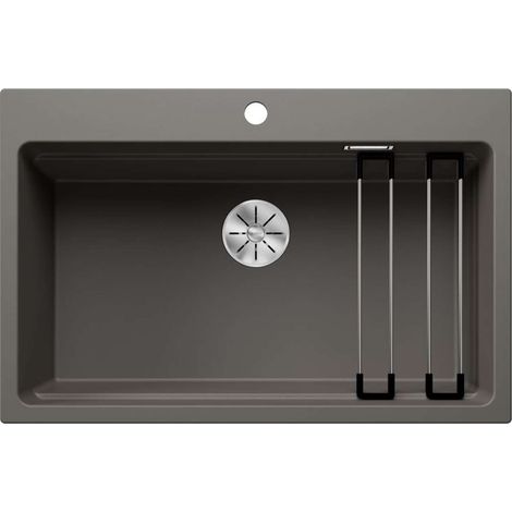 Blanco Etagon 8 - Silgranitspüle, 78x51 cm, mit Zubehör, InFino, grau 527262