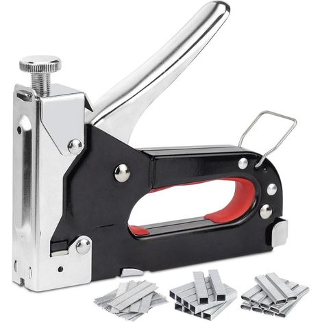 Handtacker Holz 3in1 3000 Klammern verstellbare Schlagkraft (1/5)