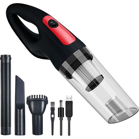 Aspirateur Portable Sans Fil - 120 W - 4,5 kPa - Batterie Lithium Rechargeable - Pour Voiture Mur et Intérieur Maison - Aspirateur Humide Sec - 30 Min Autonomie