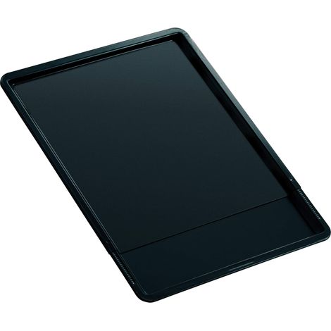Zenker Teglia rettangolare estensibile 37-52x33cm, con sistema di bloccaggio automatico, per dolce e salato Carbon Steel con rivestimento antiaderente Teflon Classic, Linea Black Metallic