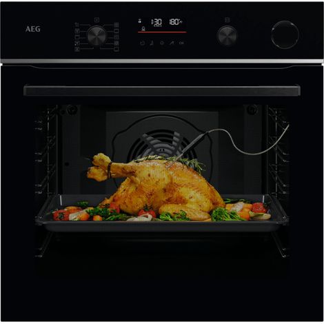 AEG Series 6000 FORNO INCASSO STEAM CRISP (25%vapore) + PIROLITICO + WIFI CLASSE A++ 60 CM TR6PB53FSB MADE IN EUROPE. Dimensione del forno: Media, Tipo di forno: Forno elettrico, Capacità interna f...
