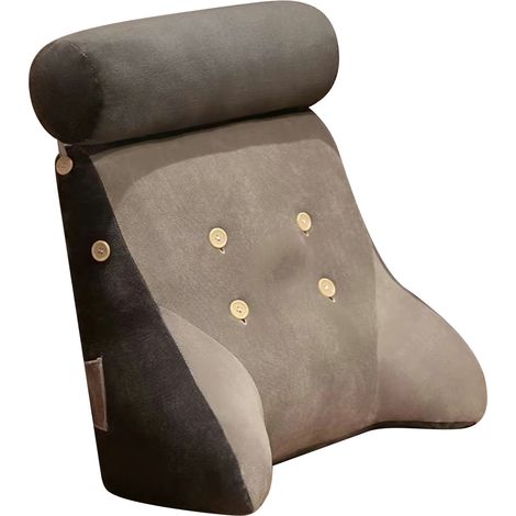 Coussin de dossier avec housse lavable et amovible, doux et moelleux, motif animal, pour chaise de bureau ou pour la position assise près du lit (chien). (1/5)
