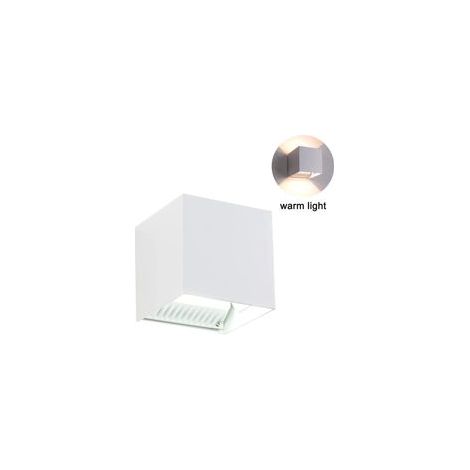 Applique a LED con sensore di movimento, impermeabile IP65, per esterni, con fascio luminoso regolabile, 12W bianco caldo, bianco [Classe energetica A++]-Crezuo
