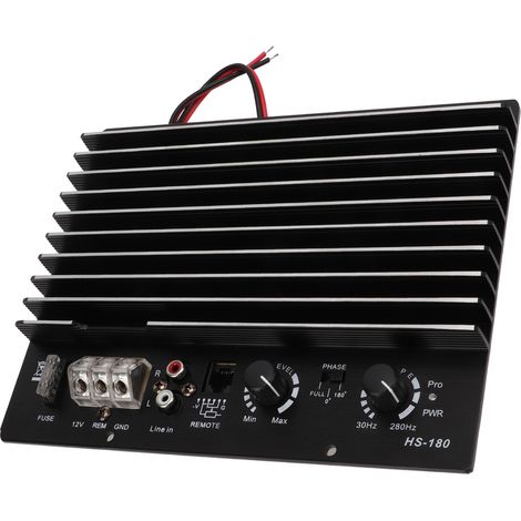 Amplificateur de voiture 12V 1000W, ampli subwoofer audio auto, protection multiple pour véhicule, noir (1/5)