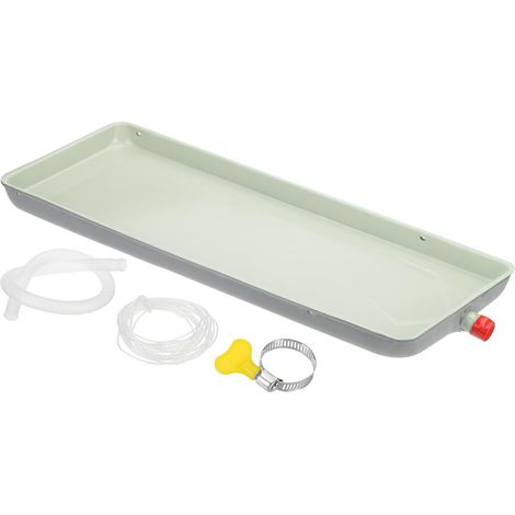 Bac De Recuperation Pour Climatiseur 35 x 9.4 Pouce 91 x 24 Cm  Bac De Drainage Portable Universel Pour Climatiseur Avec Trou De Drainage (1/5)