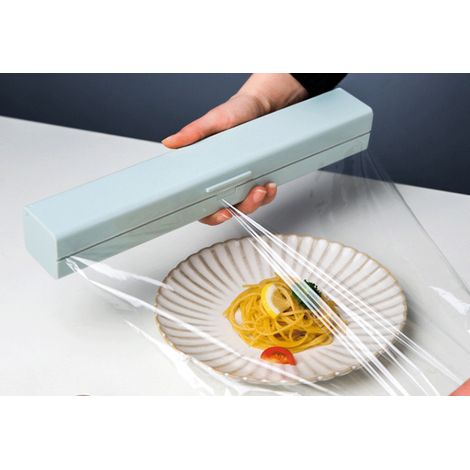 Green Stretch Film Dispenser and Cutter, Stretch Film Dispenser, Stretch Wrap Dispenser for Plastic (1/5)