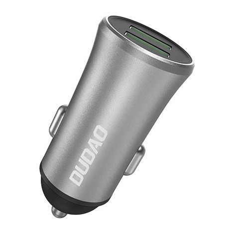 Intelligentes Autoladegerät R6S 2x USB 3,4A silber