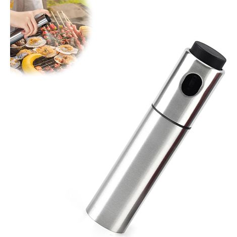 Pulverisateur Huile, Acier Inoxydable Spray Huile D'olive, 100 ml Pulverisateur D'huile et Distributeur, Distributeur D'huile pour Spray de Cuisine, pour Cuisiner, Griller, Pâtisserie (1/5)