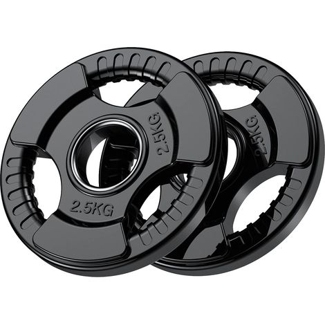 disques de poids olympiques Ø 50 mm avec 3 poignées1,25-25 kg (1/5)