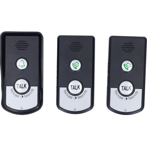 Sonnette interphone sans fil, portée de 1500 mètres, 2 modes de chargement, pour la sécurité de votre domicile (1/5)