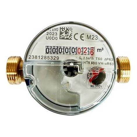 CONTATORE PER ACQUA G.U.SJ EVO Misura: 1/2"
