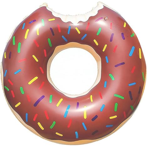 Bouée Piscine Enfant Donut Gonflable, 1 Pièce, Anneau de Natation pour Fille Garçon 3-12 Ans, Jouet d'eau Plage (1/5)
