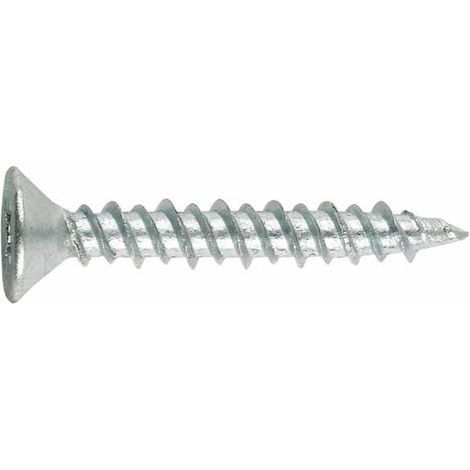 (3,9X25) TORNILLOS PARA CARPINTERIA DE PVC CINCADO. DIAMETRO DE CABEZA 7,5(100U) - INDEX (1/2)