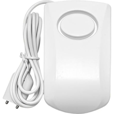 Détecteur de fuite d'eau, détecteur d'inondation intelligent 130 dB, capteur d'alarme d'eau sans fil (1 pièce, blanc) (1/5)