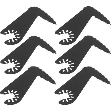 Kit d'outils multifonctions comprenant 10 lames de scie oscillantes en forme de faucille, en acier rapide, pour la fixation murale. (1/5)