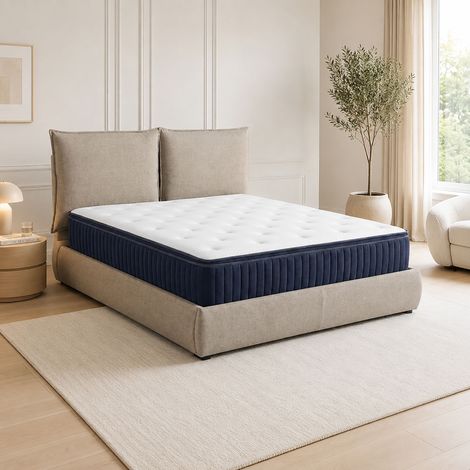 Matelas 30 cm ressorts ensachés et mémoire de forme 140x200cm-VICTOIRE (1/4)