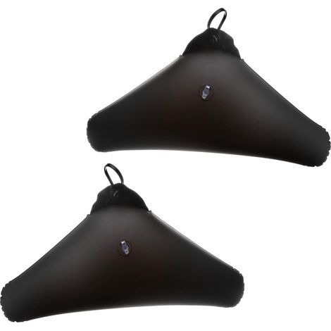 Ensemble de 4 porte-bagages noirs gonflables en polyéthylène, 42,5 x 22 cm, noir (1/3)