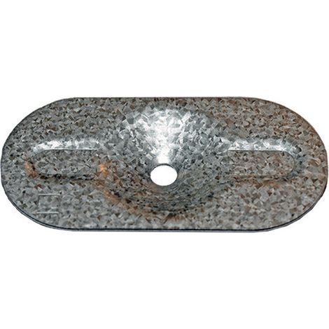 Rondelle OVALE Fixation ISOLANT 82X405.5X1 Acier zingué-100 pièces