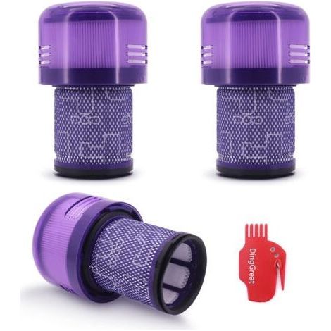 3 Pack Filtre de Remplacement pour Dyson V12 Detect Slim Aspirateur, Pièce de rechange 971517-01 (1/4)