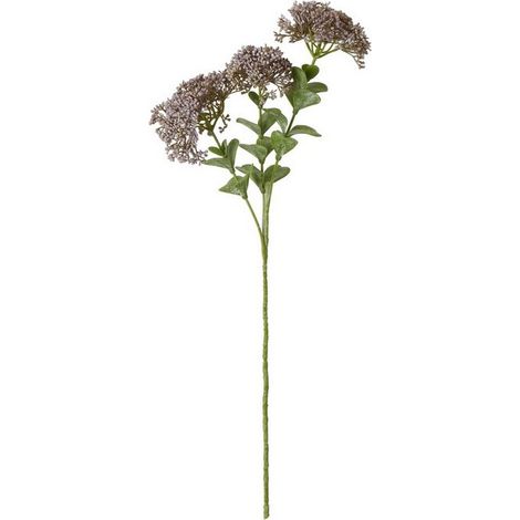 Sedum Spray (Single Stem Flower) - Plastic - Height 58 cm - Purple