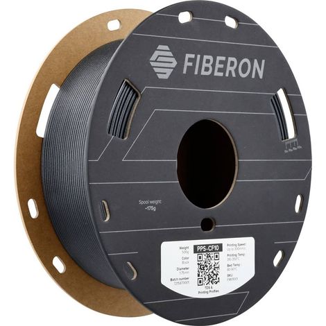 Polymaker FM01001 Fiberon™ PPS-CF10 Filamento per stampante 3D PPS-CF Rinforzato in fibra di carbonio, resistente ai pr (1/4)