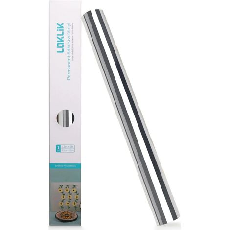 Pellicola vinilica metallizzata autoadesiva - Argento 30,5 x 180 cm LOKLiK (1/5)