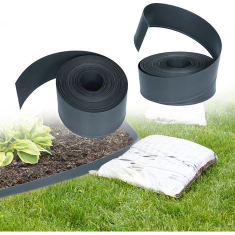 AUFUN Bordure de pelouse en Plastique PE 20 m (1/5)