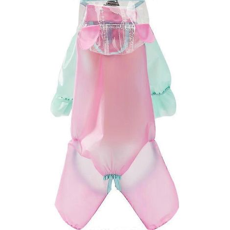 Imperméable pour chien Yaju avec capuche, respirant, imperméable, bord transparent, imperméable intégral, vêtement de pluie pour petits chiens, 1 pièce (1/5)