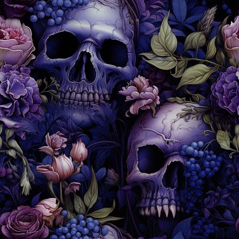 Tela decorativa para exteriores Oxford - Motivo de calavera I DX4727 (1/5)