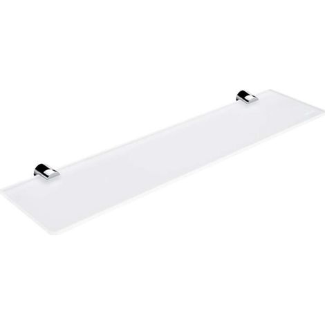 Nimco Bormo - Mensola, lunghezza 50 cm, vetro opaco/cromo BR 11091B-50-26