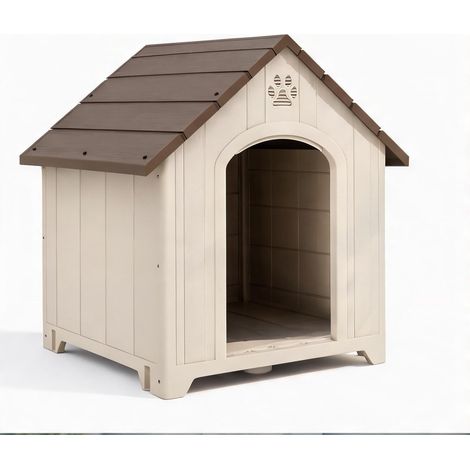 Cage de transport pour animaux beige en PP 88 x 79 x 89 cm (1/5)