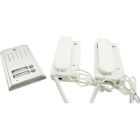 Kit Interphone Duplex Combiné Bouton D'ouverture De Portail 2 Interphones Rl3208aa