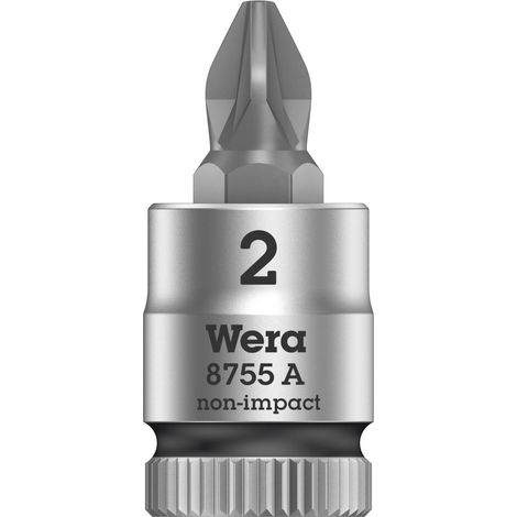Wera 8755 A 05003354001 Croce Pozidriv Inserto giravite a bussola PZ 2 1/4 (6.3 mm) (1/3)