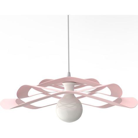 LUMICOM KAMI Plafoniera, 1X E27, max 42W, metallo, rosa, D.60cm