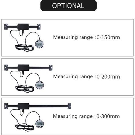 Règle numérique linéaire verticale afficheur déporté magnétique 0,01 mm outil mesure machines-outils tour fraiseuse 5403-150 (0-150 mm) (1/4)