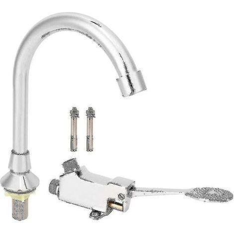 Foot Pedal Faucet Bathroom Sink Faucet Set Medical Laboratory Foot Pedal Sink Faucet Kit Accessories - Ssxjv