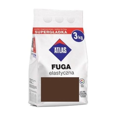 Mortero flexible Atlas 3 kg marrón oscuro
