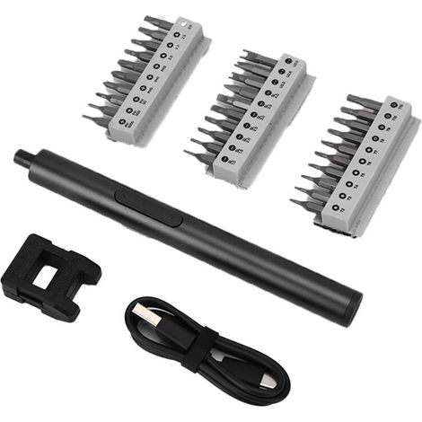 Tournevis de précision rechargeable pour électricien S2 à embout en acier (1/5)