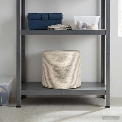 vidaXL Spago in juta 4 mm Bianco 100% juta Tossa