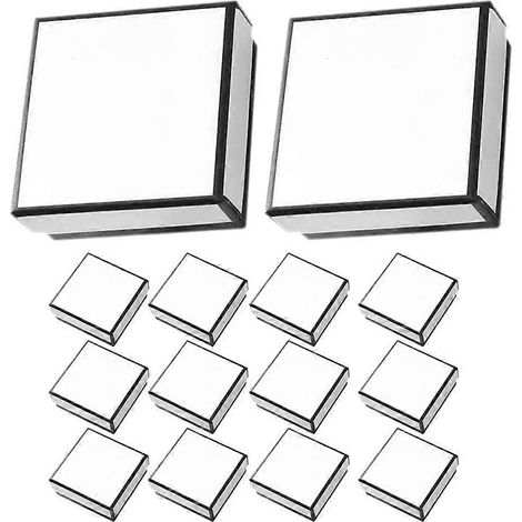Boîtes à colliers carrées en papier pour petits bijoux, lot de 20. (1/5)