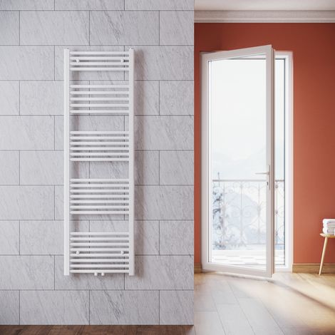 SONNI Heizkörper Badezimmer Badheizkörper mittelanschluss Handtuchwärmer Handtuchtrockner 1600x500mm Weiß (1/5)