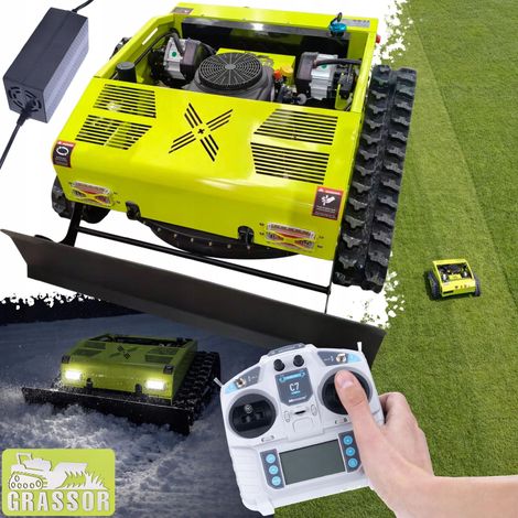 Grassor MultiForce 1000GT-G22P – Raupen Rasenmäher 22HP Loncin 764cc 1000 mm Hybrid Schneepflug