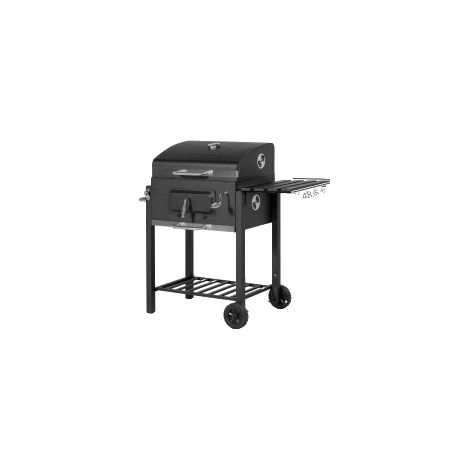 Parrilla de carbón de acero inoxidable para uso exterior, 113 x 65 x 108 cm, verde militar (1/2)