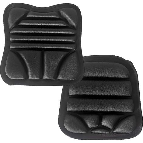 Lot de 2 coussins de siège de vélo – Coussin de siège de moto passager Coussin en gel 2 x – Coussin respirant absorbant les chocs pour les conducteurs de route débutants (1/5)