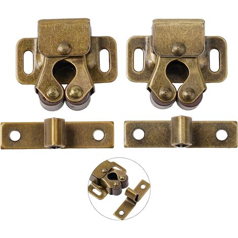 Serrure à double rouleau en acier inoxydable pour caravane (1/5)