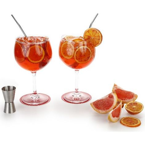SET COCKTAIL 2 PAILLES + DOSEUR - LUDI VIN