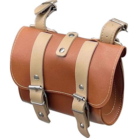 Borsa da bici Compatta e portatile Può essere fissata alla parte anteriore del manubrio o alla sella Materiale impermeabile Adatta, impermeabile (1/3)
