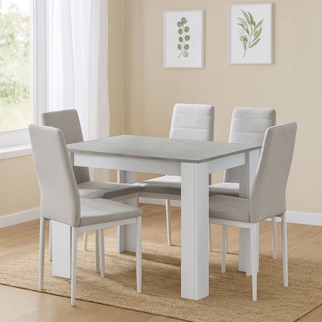 Tavolo Allungabile - 8 Posti Allungabile, Grigio Cemento, -, 190x90x78h cm Pucallpa