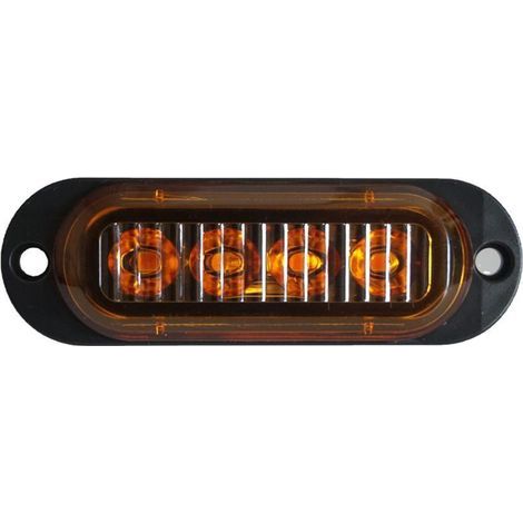 4 Stück – Gelbe Lieferwagen-Seitenleuchten mit 4 LED-Linsen, 12–24 V, LKW-Signalleuchten (1/5)