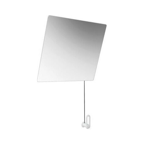 Specchio basculante SERIE 801 600mm di larghezza. 540 mm di altezza bianco puro